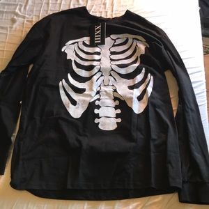 XL skeleton long sleeve shirt from culture kings